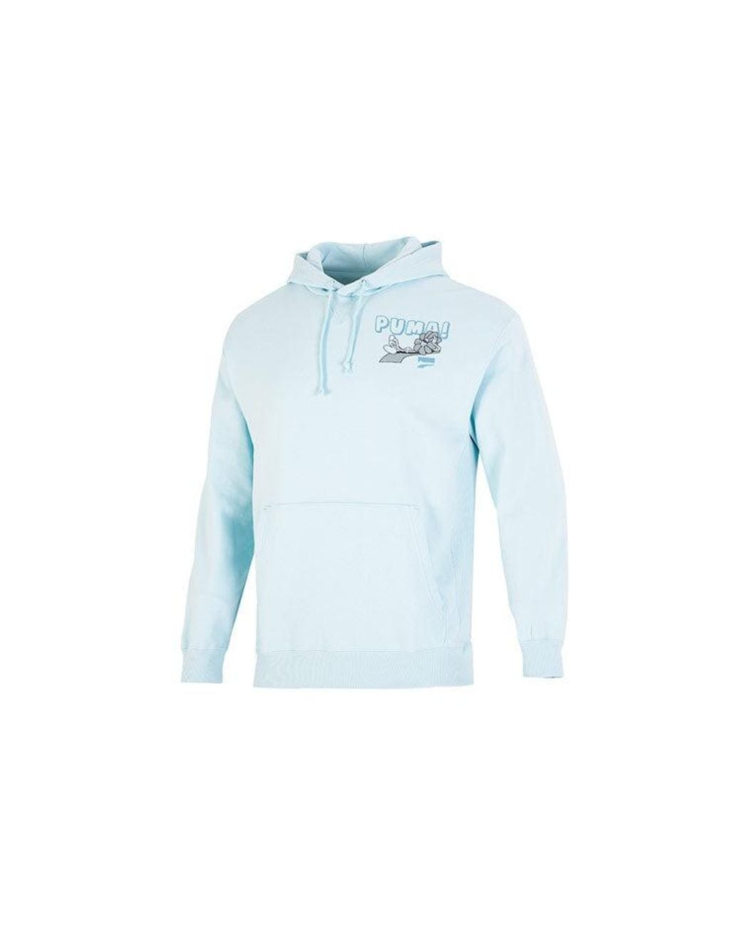 PUMA Blue Downtown Logo Hoodie for men