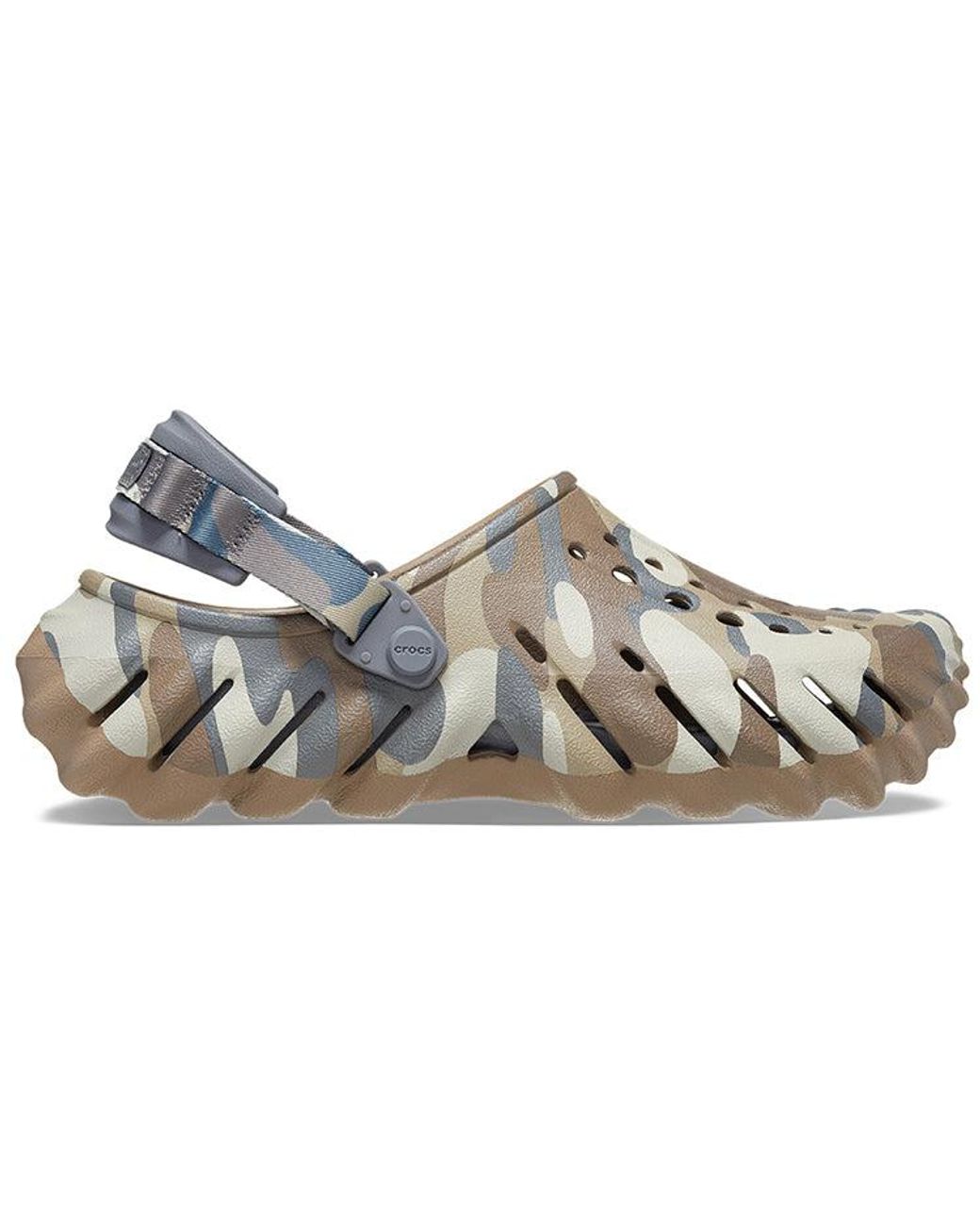 CROCSTM Blue Echo Camo Redux Clog 'Charcoal Camo' for men