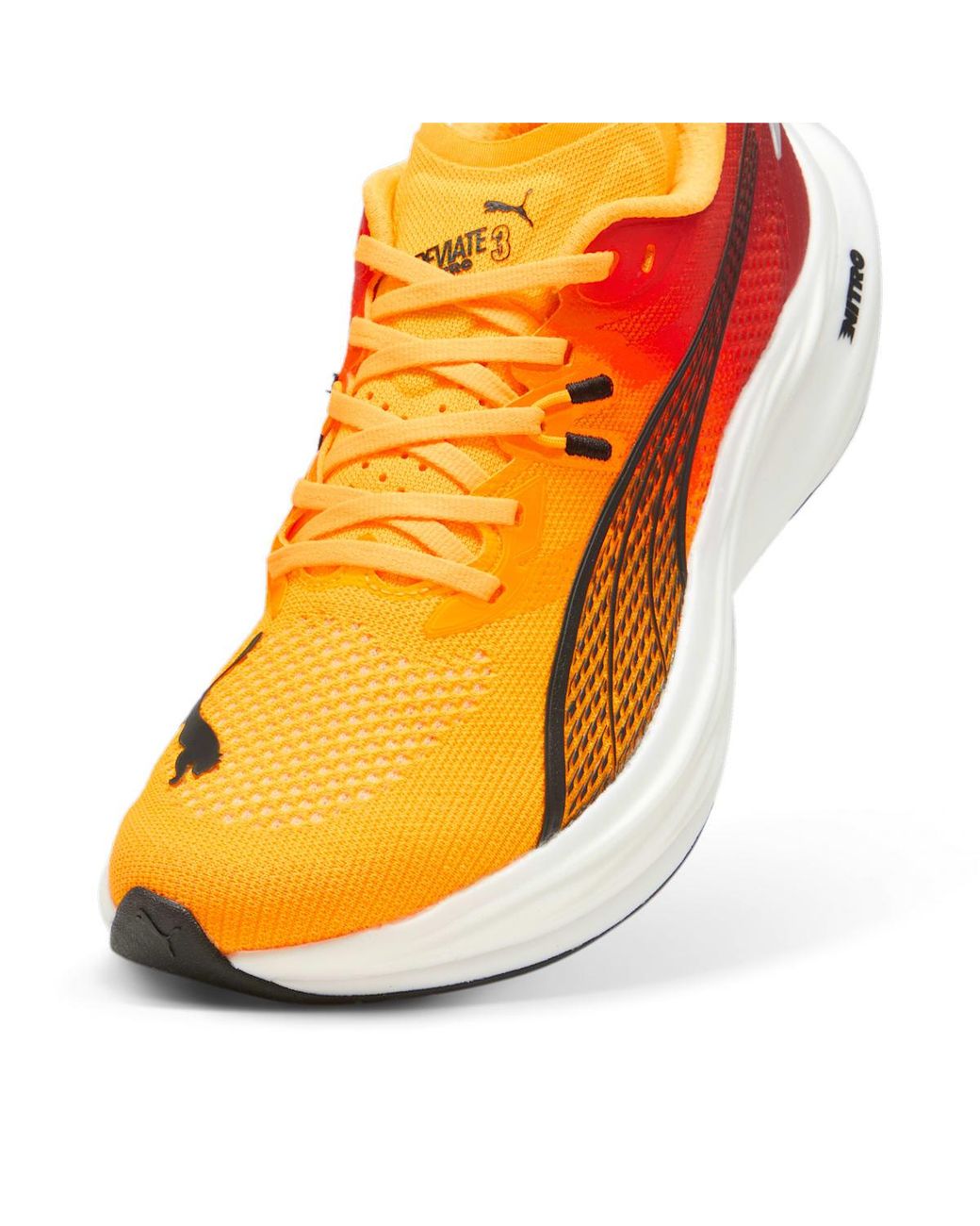 PUMA Multicolor Deviate Nitroâ 3 Fade Running Shoes for men