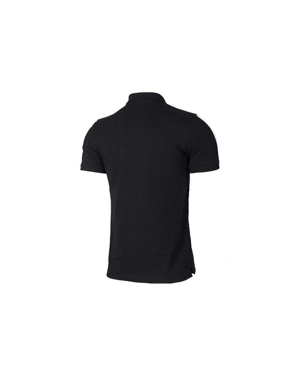 Adidas Black Casual Sports Breathable Short Sleeve Polo Shirt for men