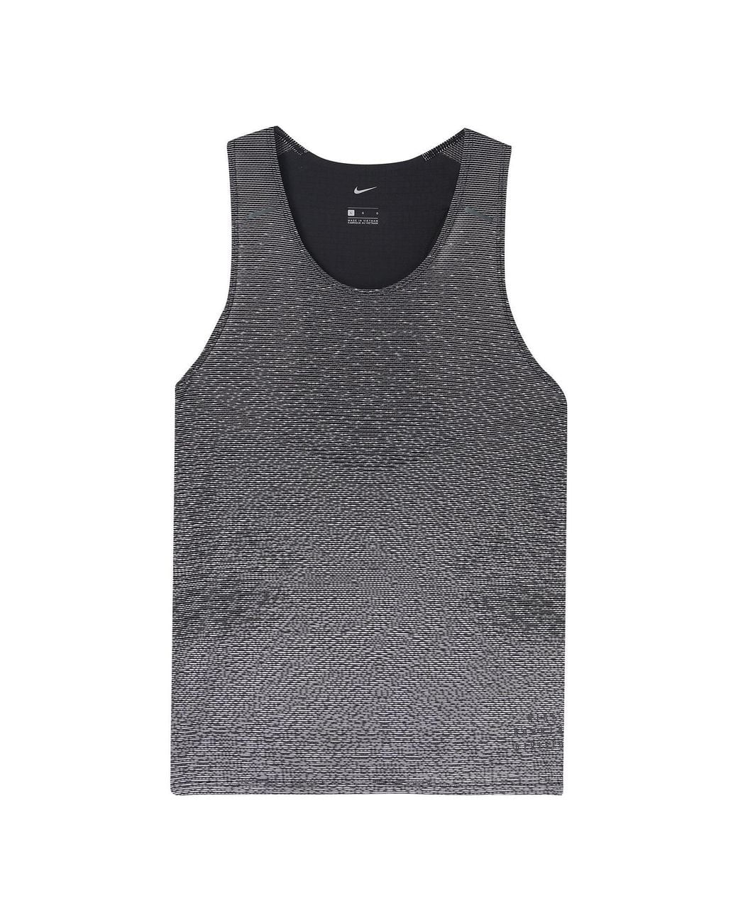 Nike Gray Running Run Division Pinnacle Tank for men