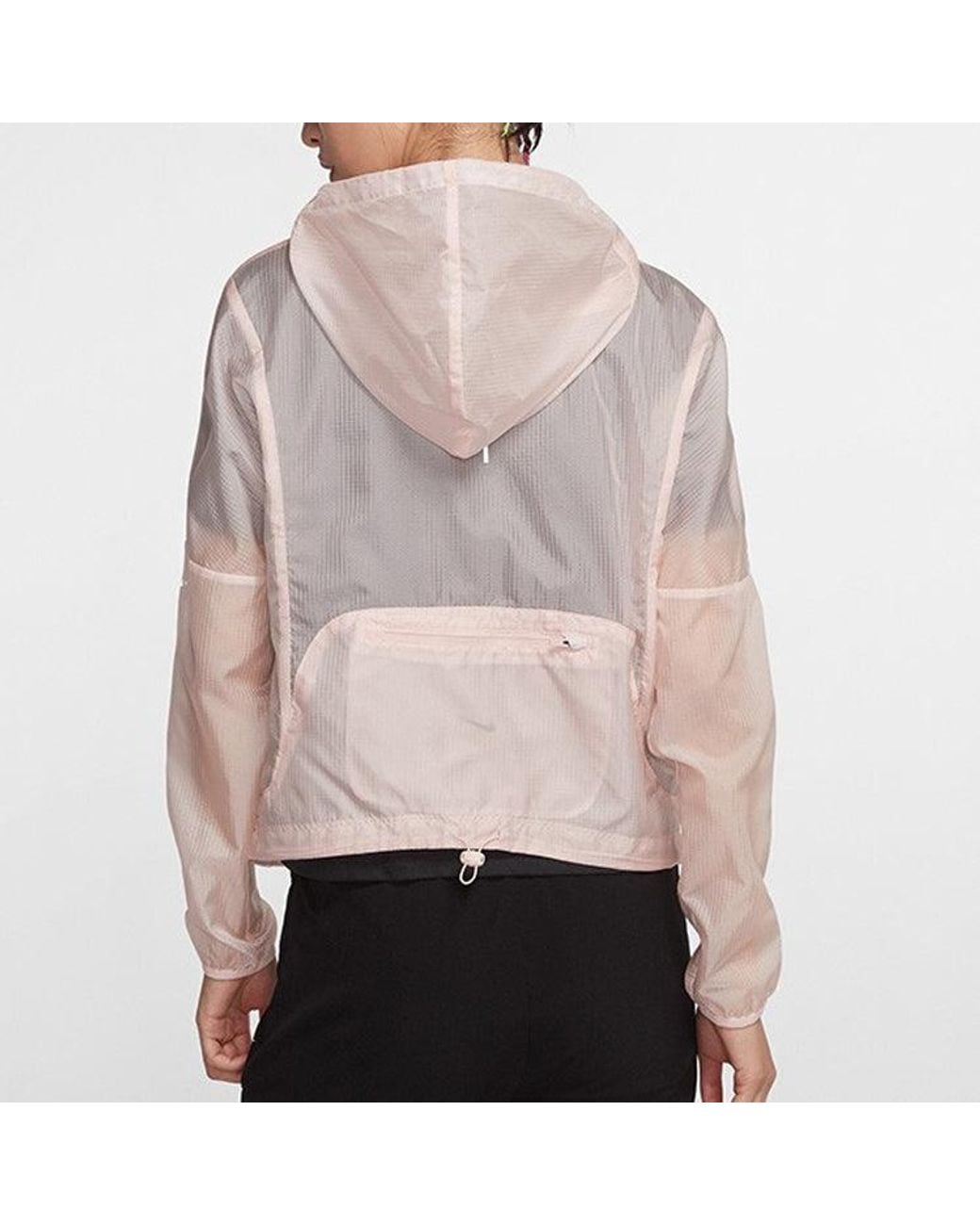 Nike Purple (Wmns) Running Hooded Jacket Coat