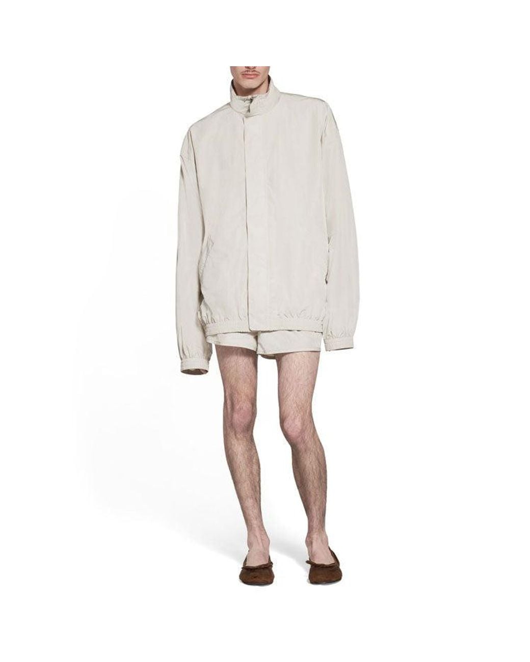 Balenciaga White Minimal Tracksuit Jacket for men