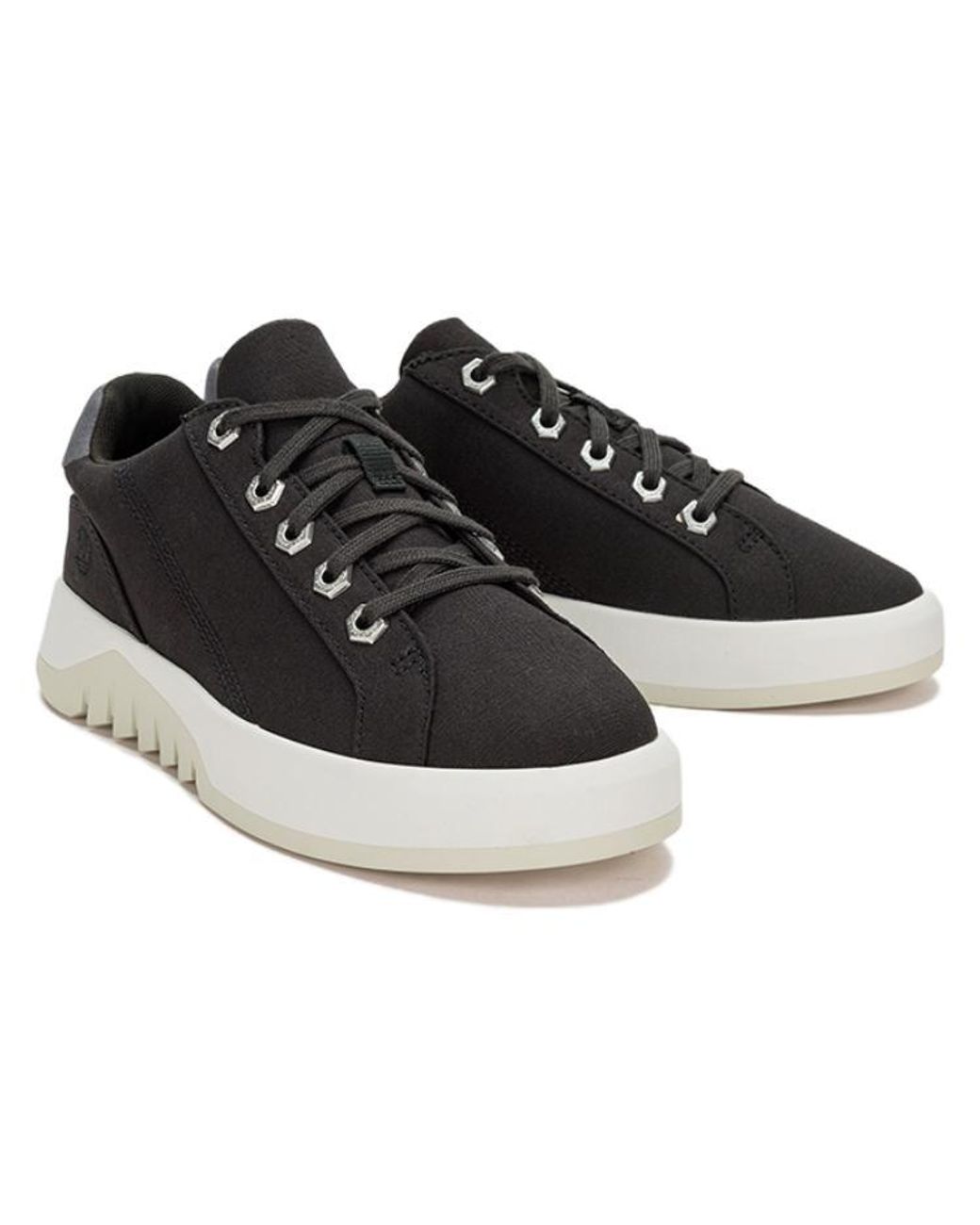 Timberland Black (Wmns) Supaway Canvas Trainers Canvas'
