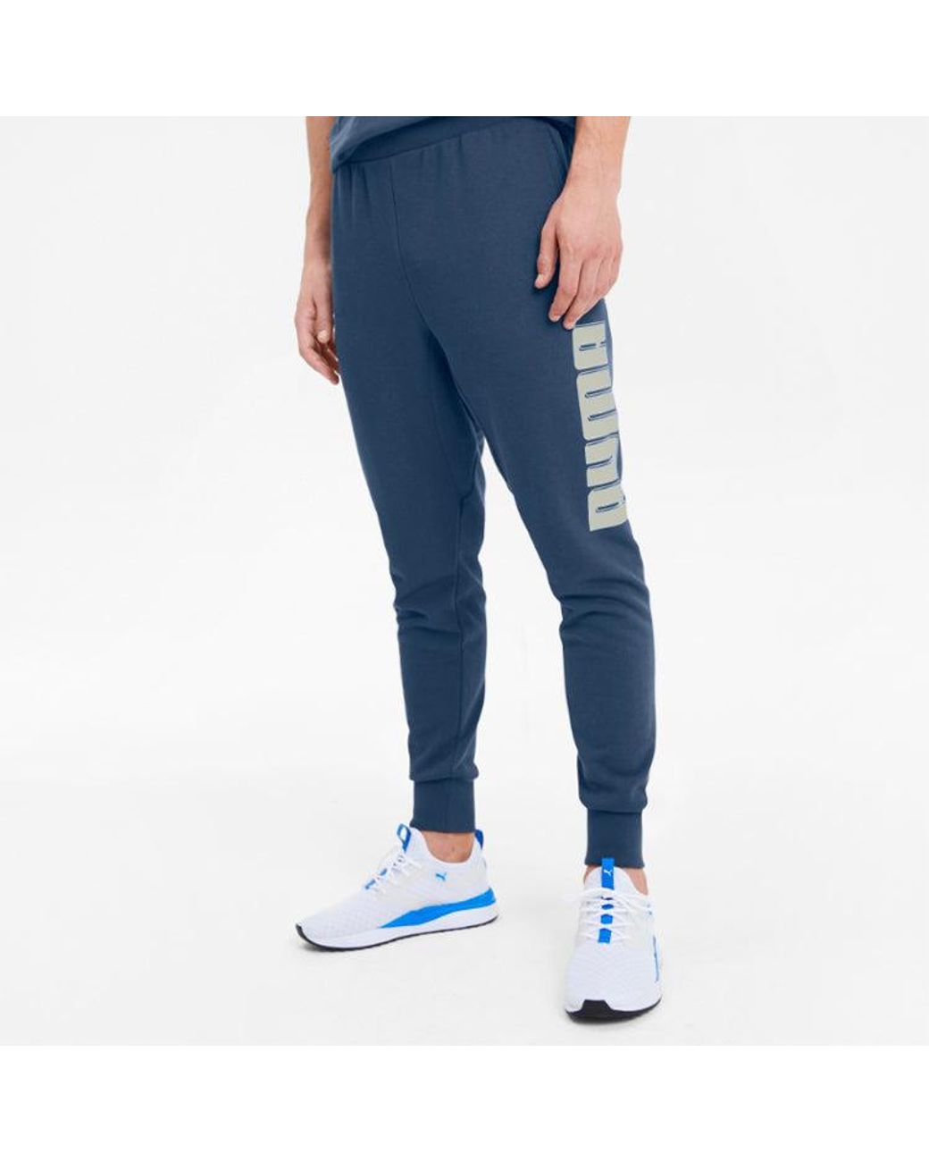 PUMA Blue Rebel Sports Pants for men