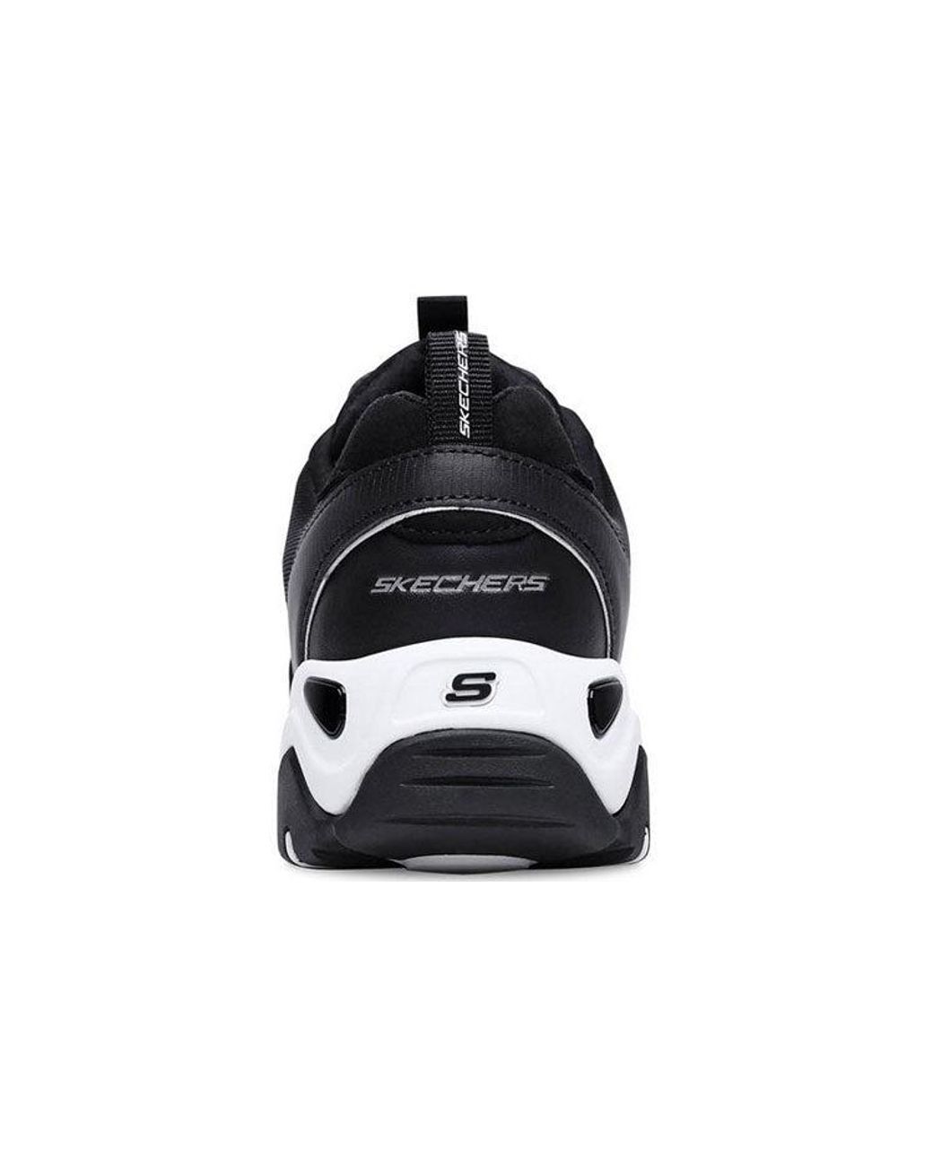 Skechers Black (Wmns) D'Lites 2.0 Low-Top Running Shoes