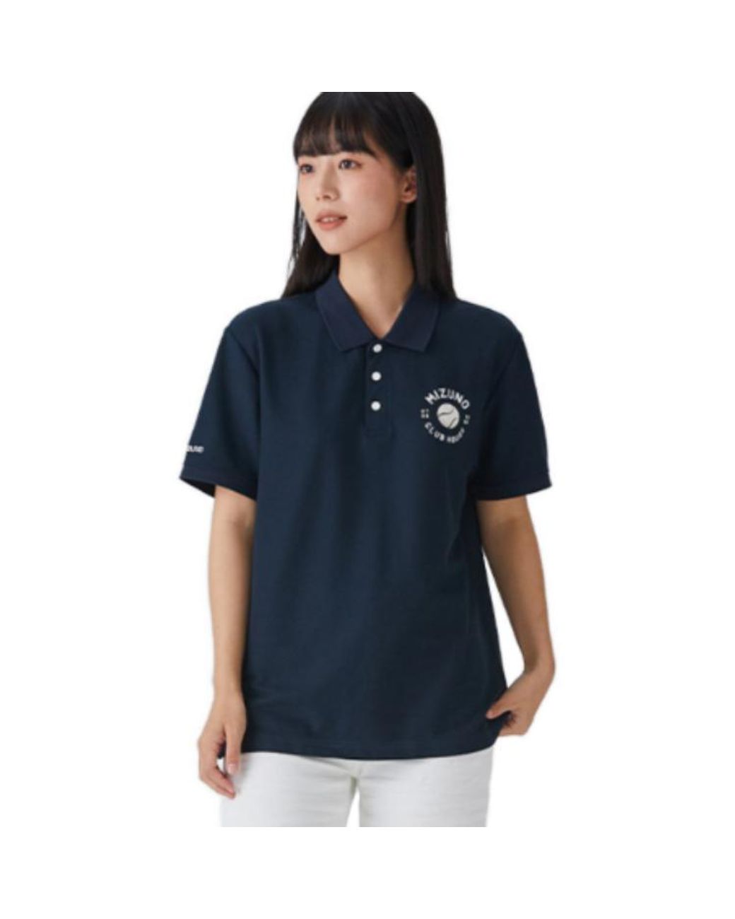 Mizuno Blue Heritage Polo Shirt for men