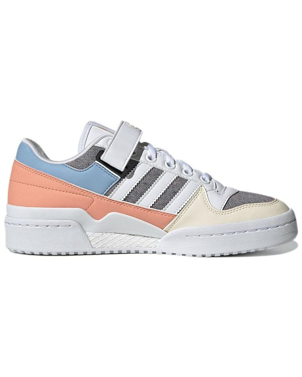 Adidas Blue (Wmns) Originals Forum Low Wear-Resistant Non-Slip Casual Skateboarding Shoes