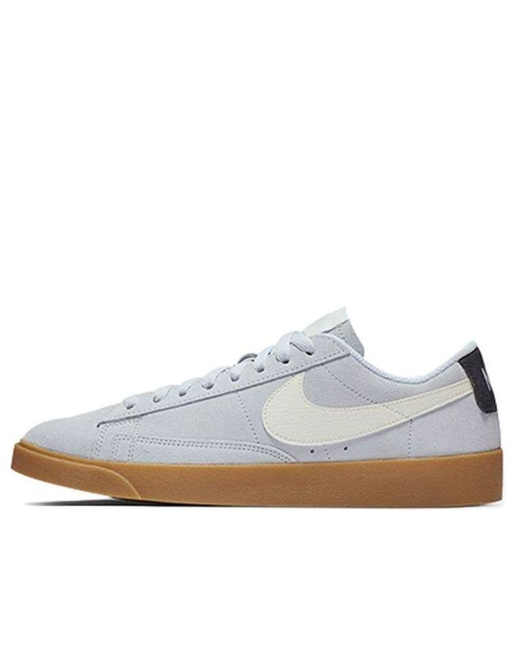 Nike White (Wmns) Blazer Low Sd 'Half'