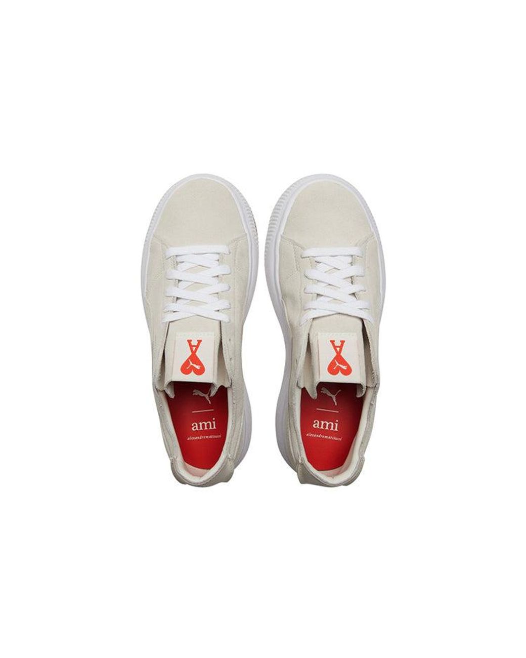 PUMA White (Wmns) Ami X Suede Mayu Deconstruct 'Pristine'