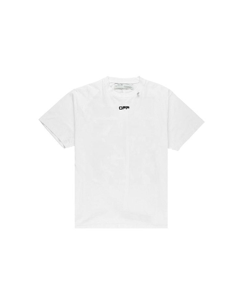 Off-White c/o Virgil Abloh Black Ss20 Caravaggio Square Back Logo Print Short Sleeve Tee for men