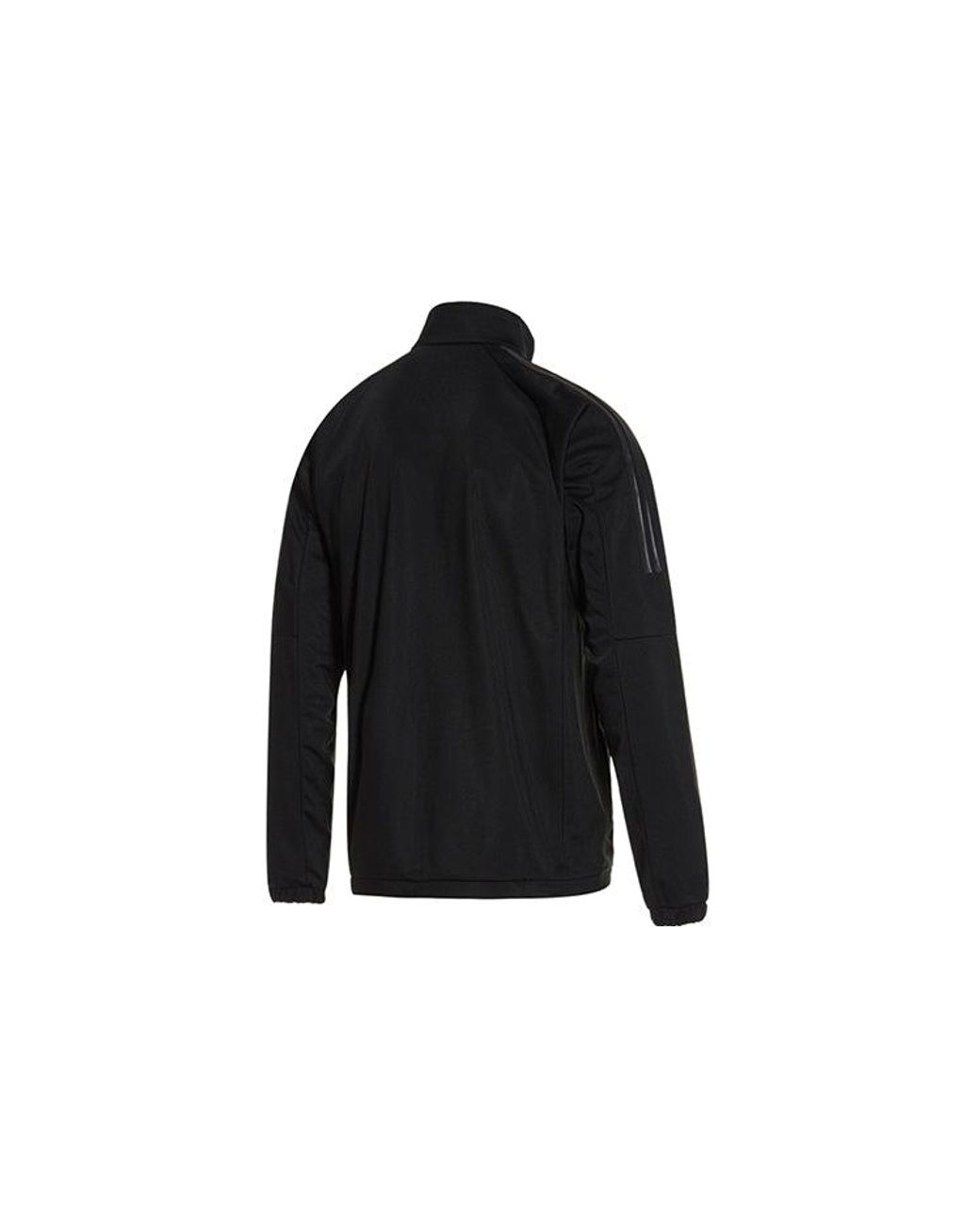 Adidas Blue 3S Knit Jkt Tennis Sports Stand Collar Jacket for men