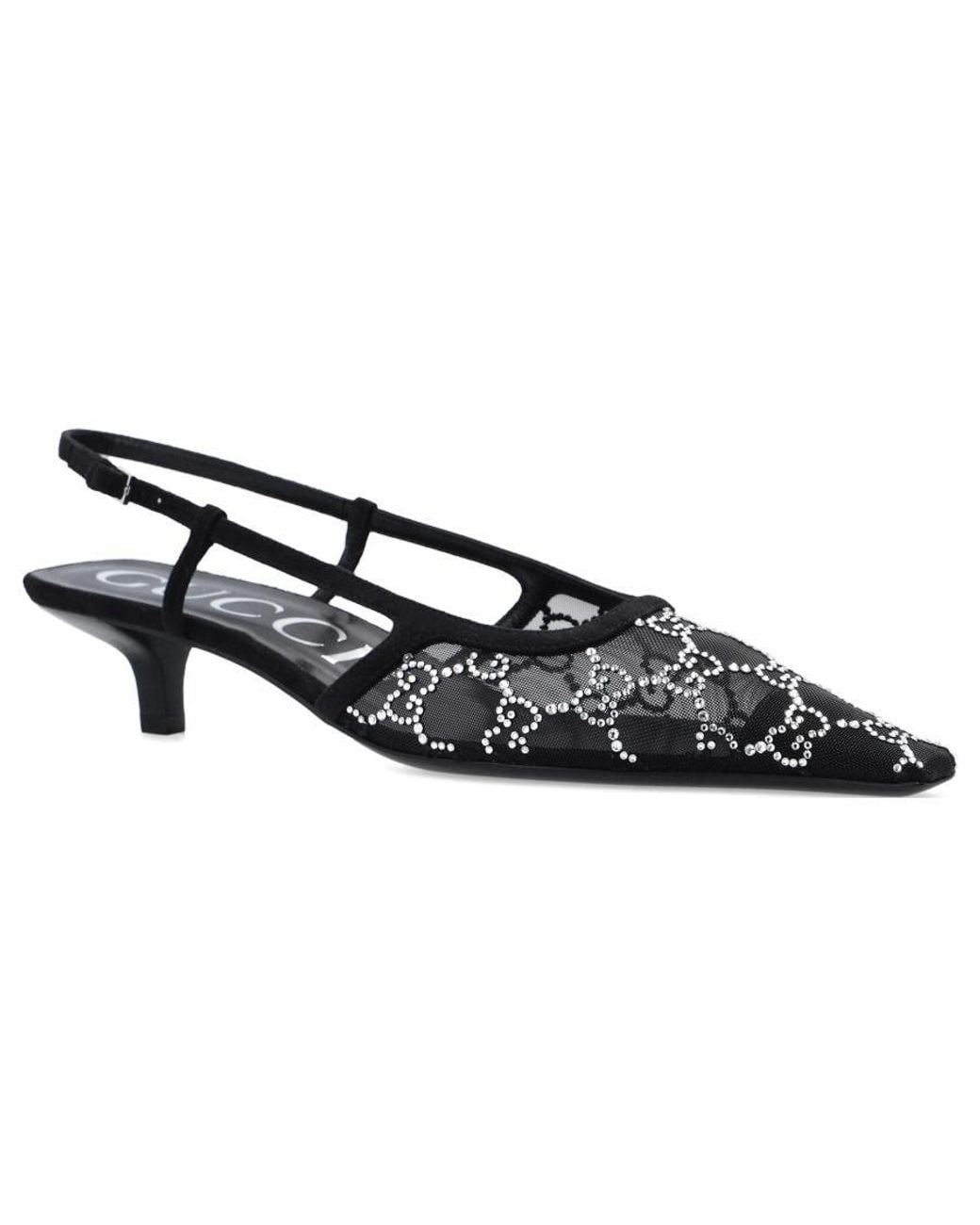 Gucci Black (Wmns) Gg Slingback Pump