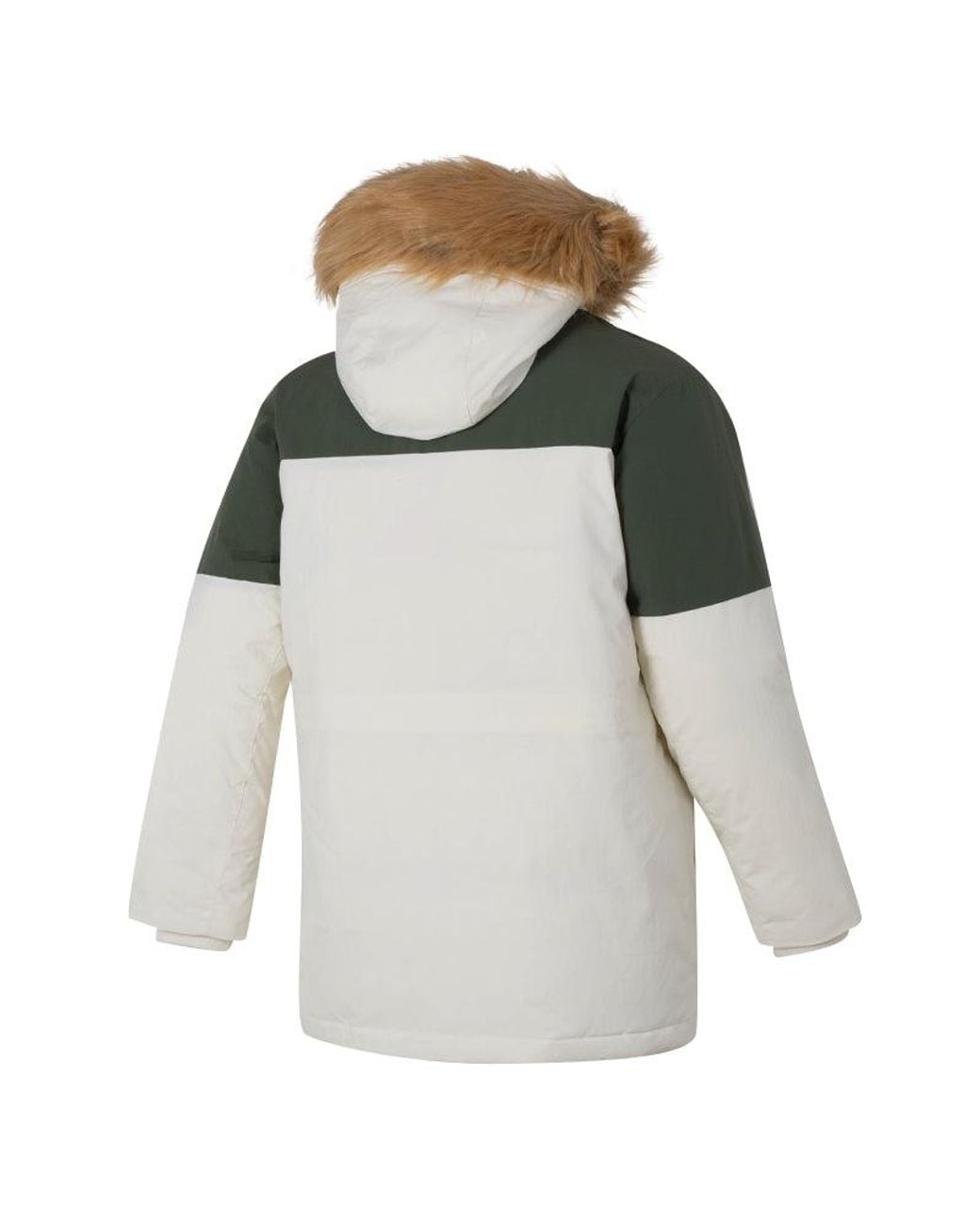 New Balance Green Warm Hooded Down Jacket for men