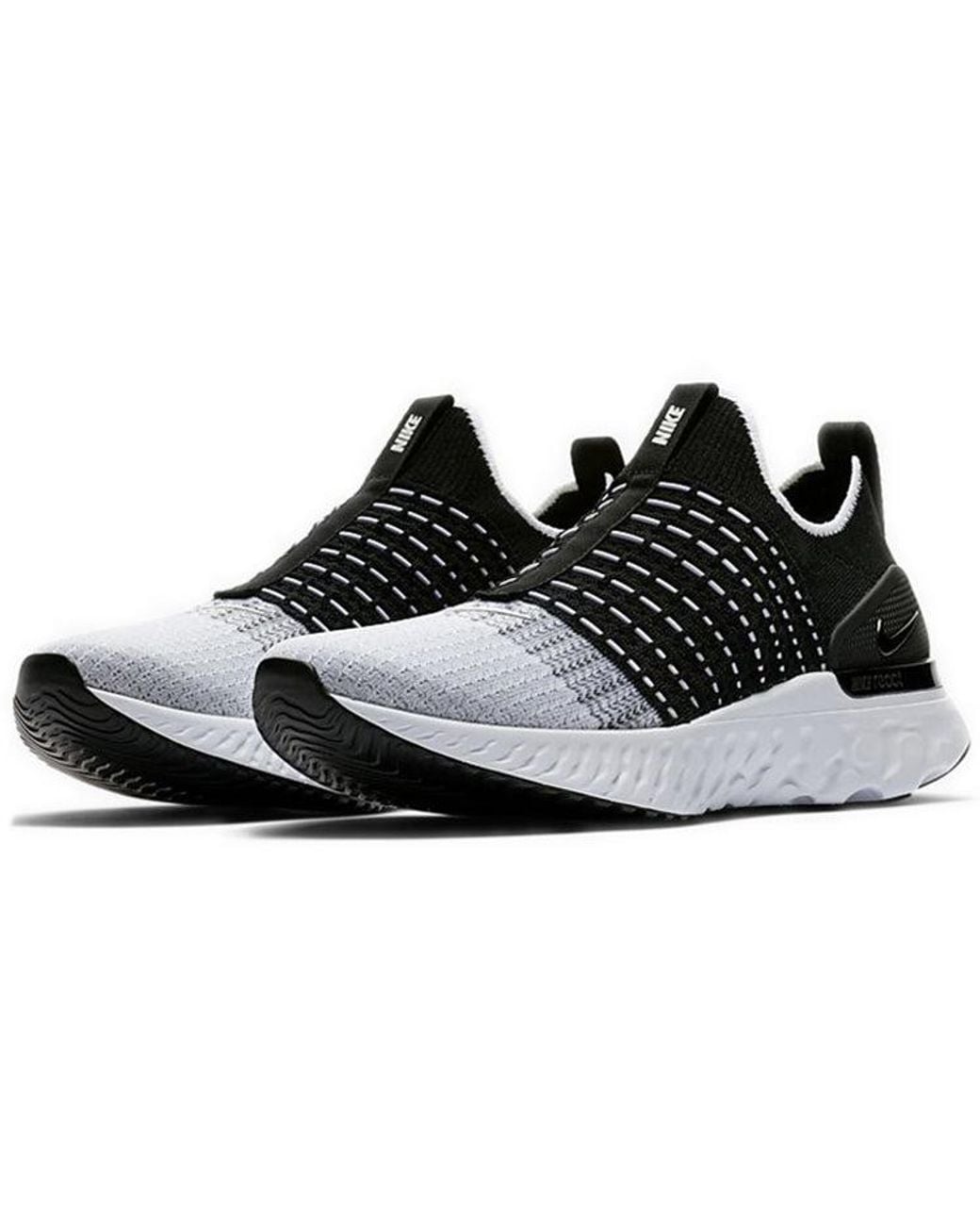 Nike Black React Phantom Run Flyknit 2 for men