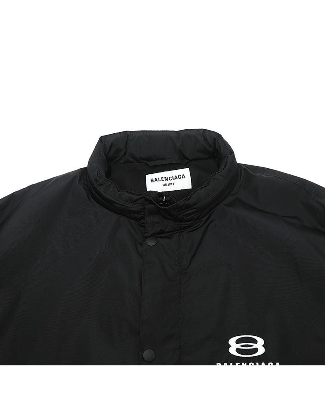 Balenciaga Blue Logo Intarsia Raincoat for men