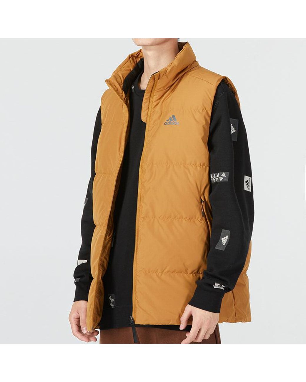 Adidas Brown Down Vest for men