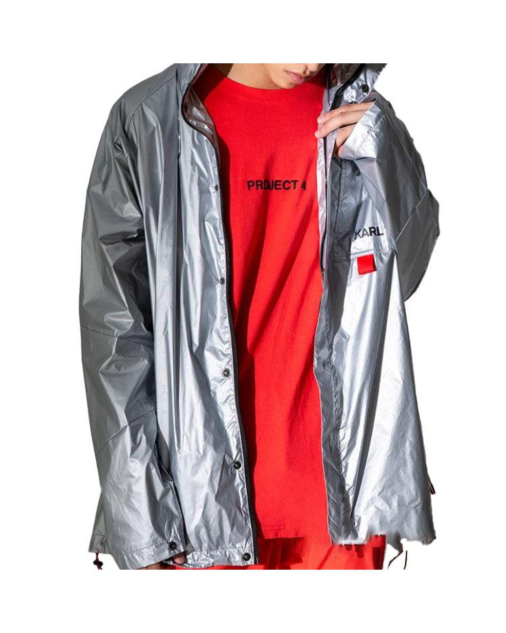 PUMA Gray Zipper Woven Sports Jacket for men