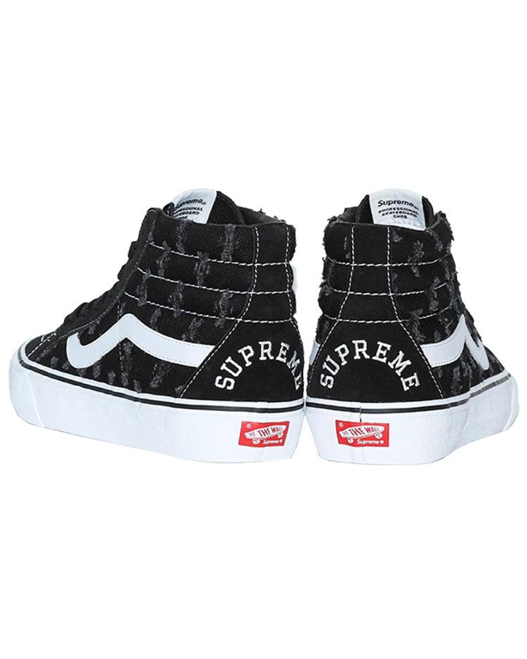 Vans Supreme X Sk8-Hi Hole Punch Denim' in Black for Men | Lyst UK