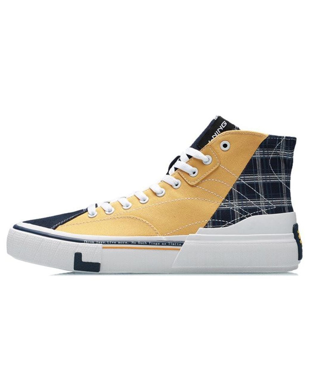 Li-ning Blue Weiwu Canvas Hi Skate