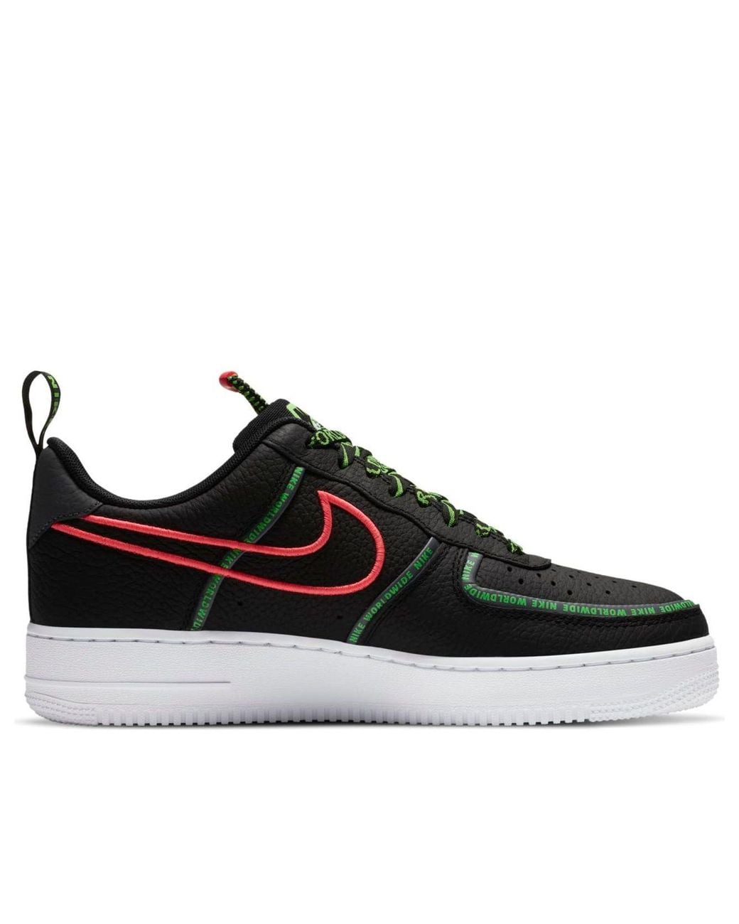 Nike Black Air Force 1 '07 Premium 'Worldwide Pack for men