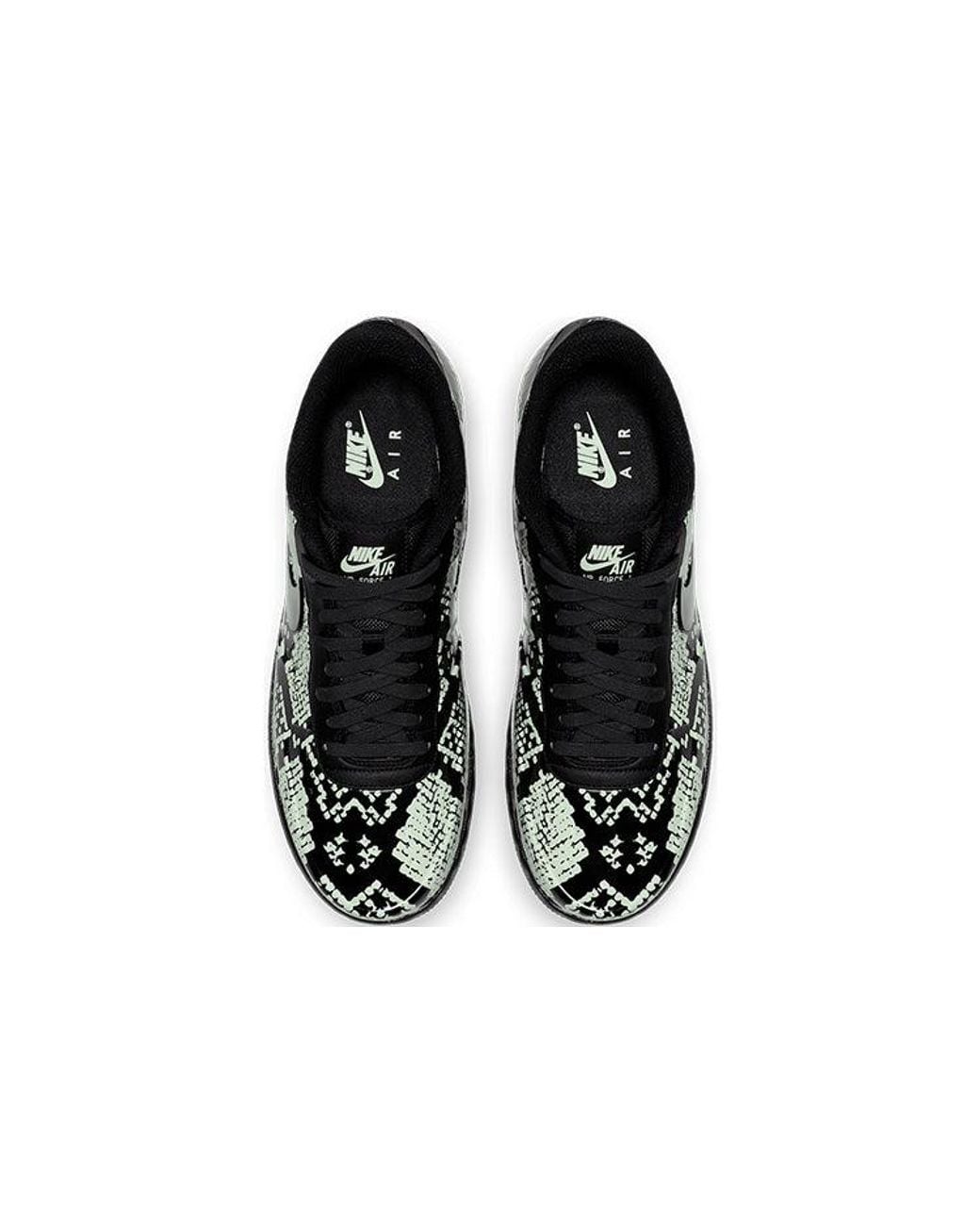 Nike Black Air Force 1 Foamposite Pro Cup 'Glow Snakeskin' for men