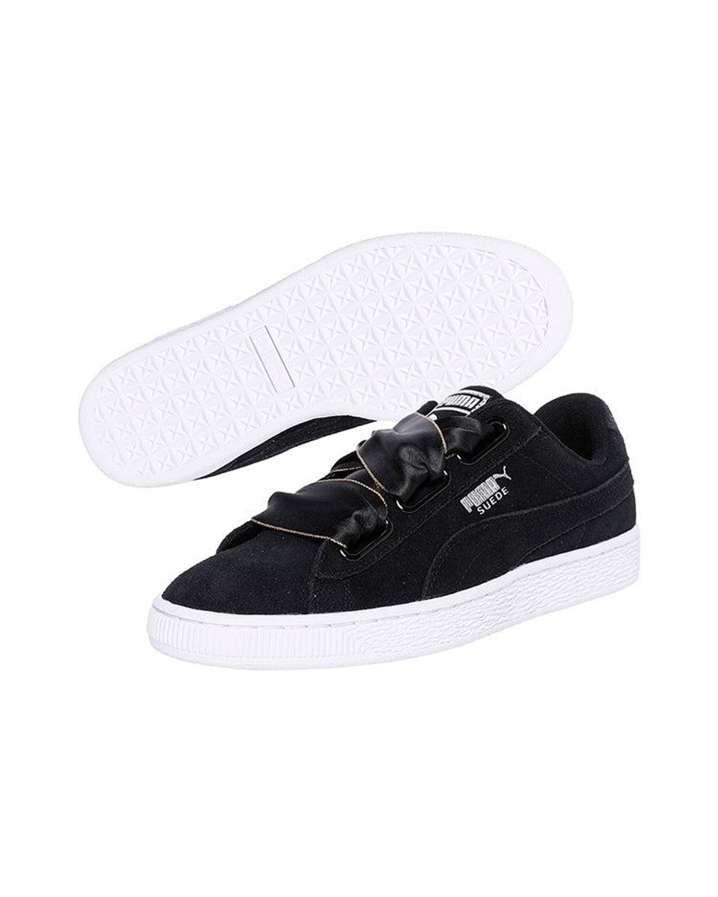 PUMA Black (Wmns) Suede Heart Galaxy
