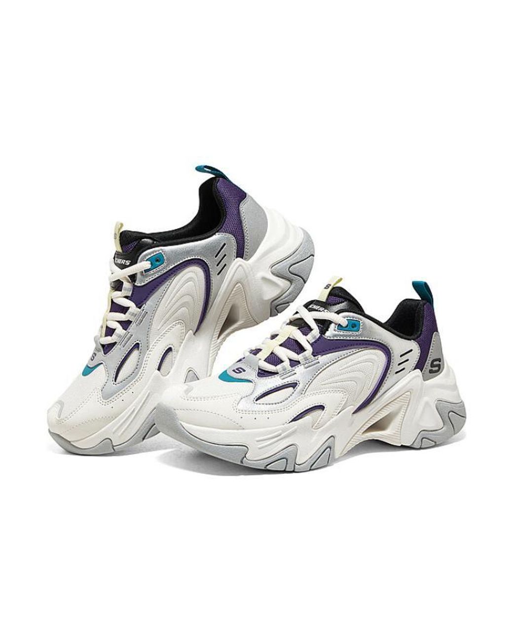 Skechers Blue (Wmns) D'Lites Stamina Shoes
