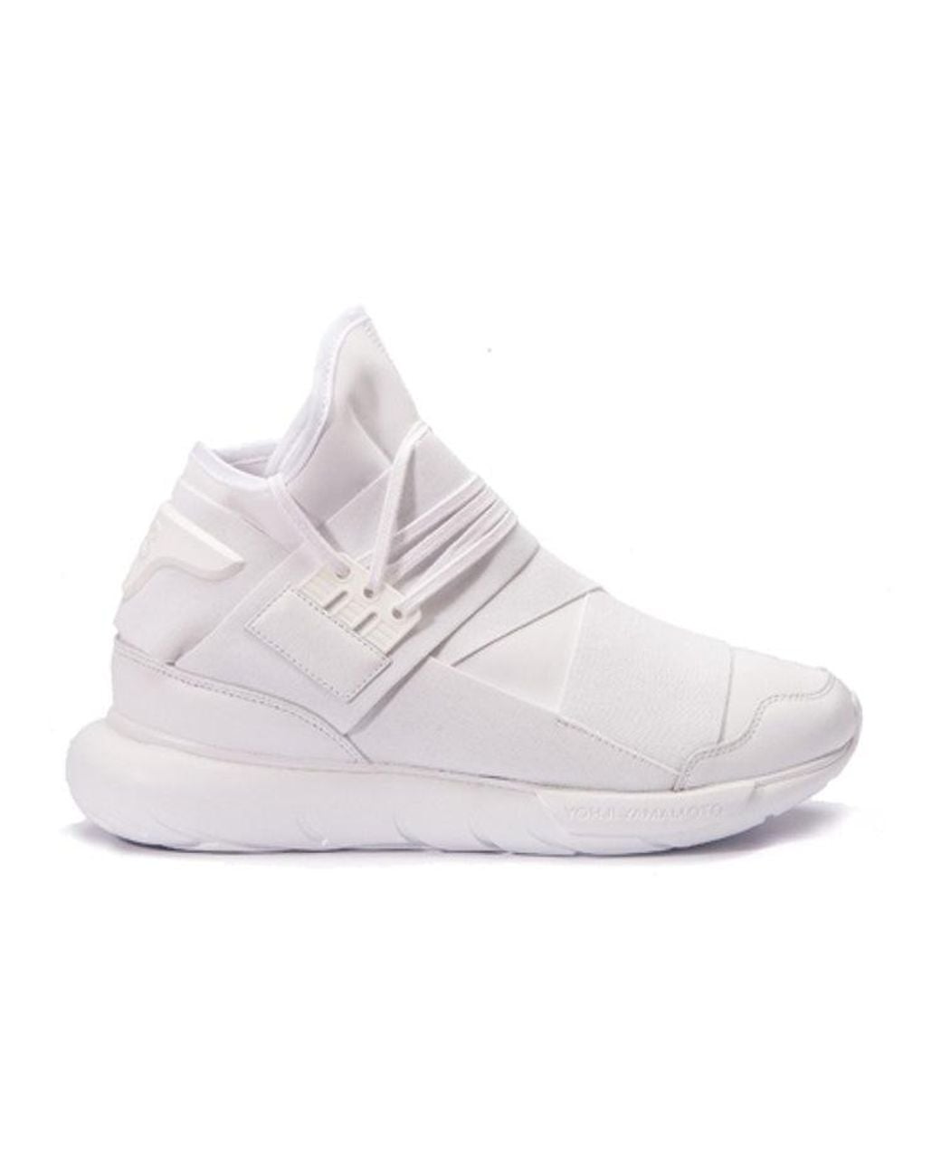 Adidas White Y-3 Qasa High 'Triple' for men