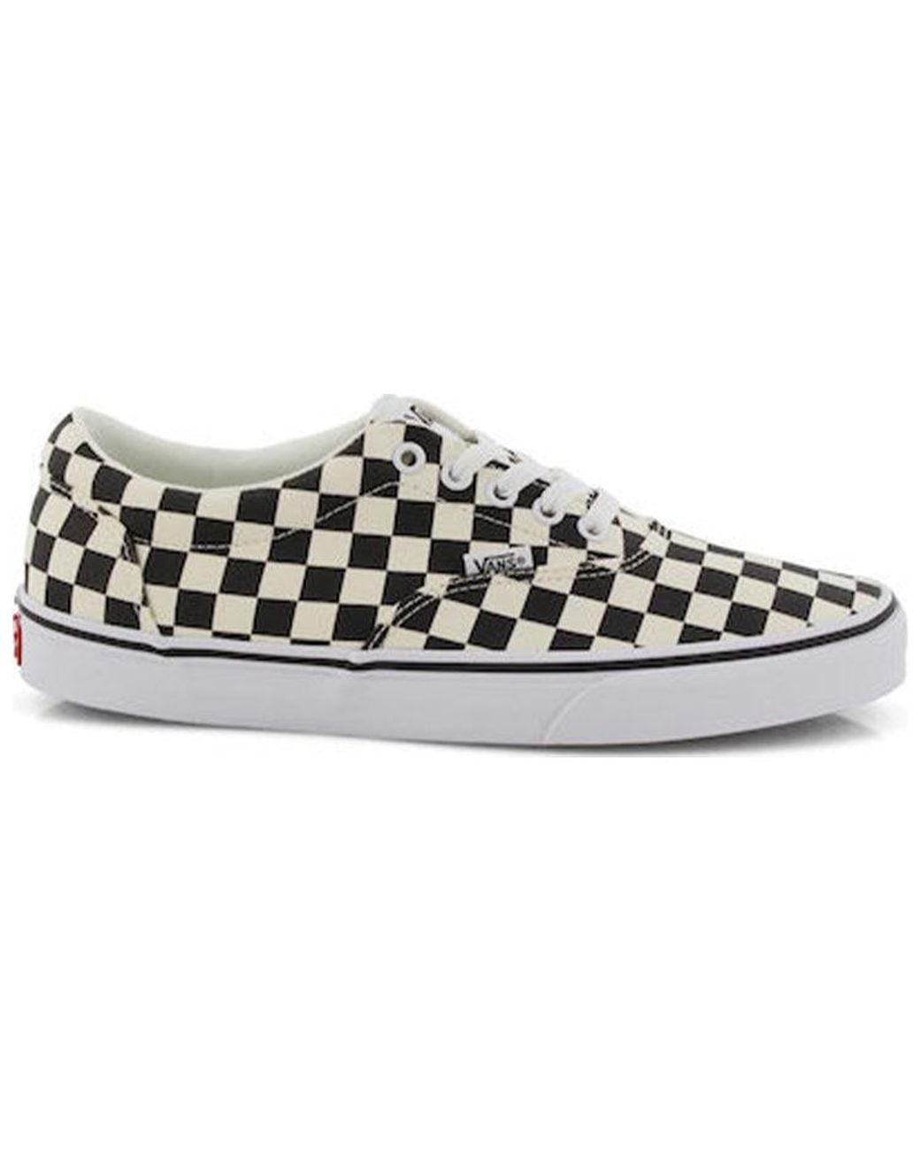 Vans Black Doheny Lace Up Checkboard for men
