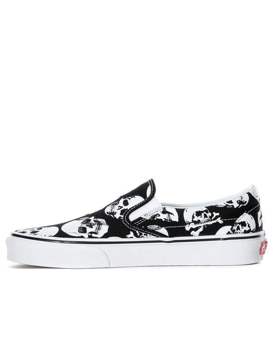 Vans White Slip-On 'Skulls' for men