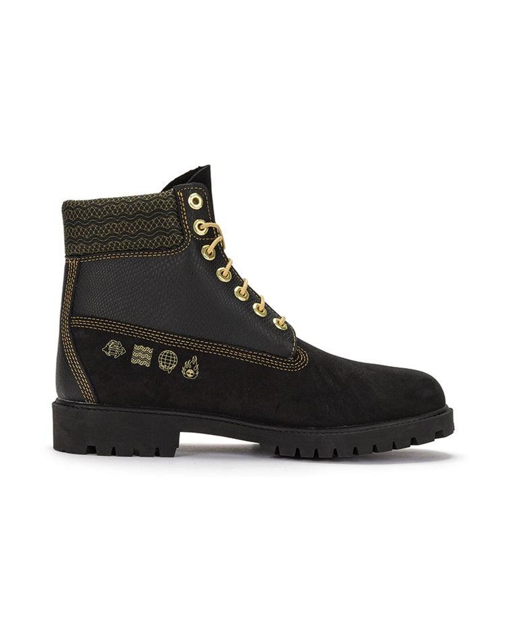 Timberland Black (Wmns) Lunar New Year 6 Inch Lace Up Boots Nubuck'