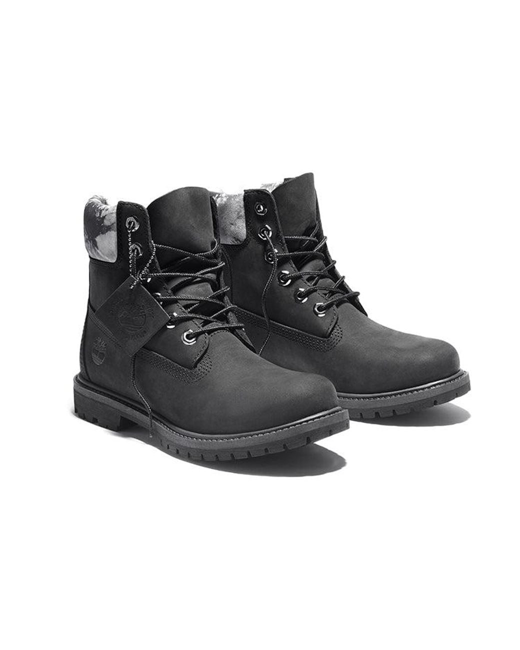 Timberland Black (Wmns) Premium -Inch Waterproof Boot 'Cloudy Nubuck'