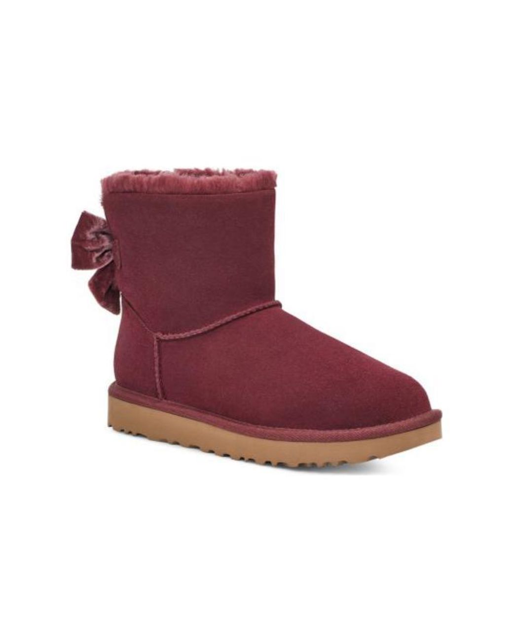 Ugg Purple (Wmns) Mini Bailey Bow Boots 'Wild Grape'