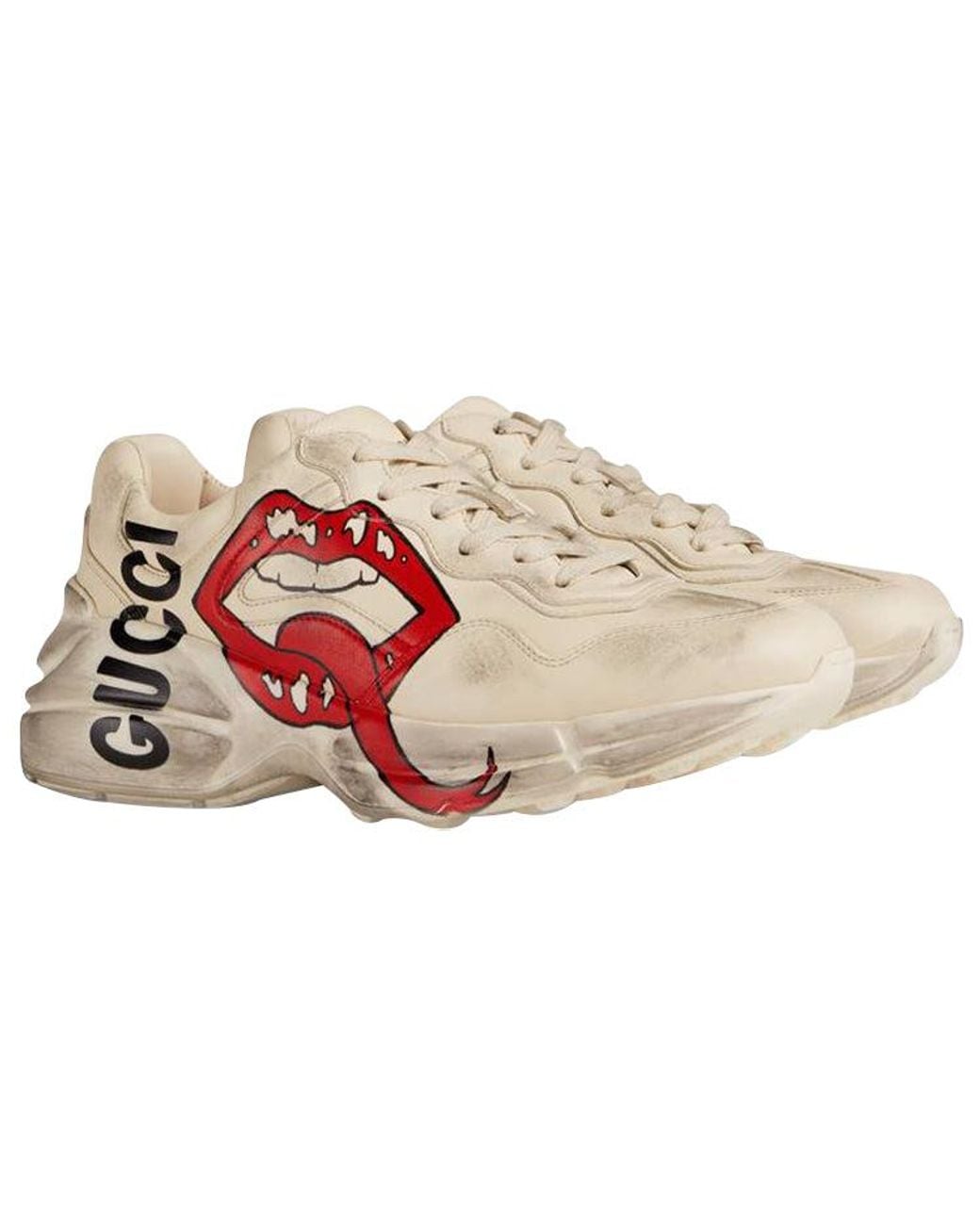 Gucci Red Rython Sneakers