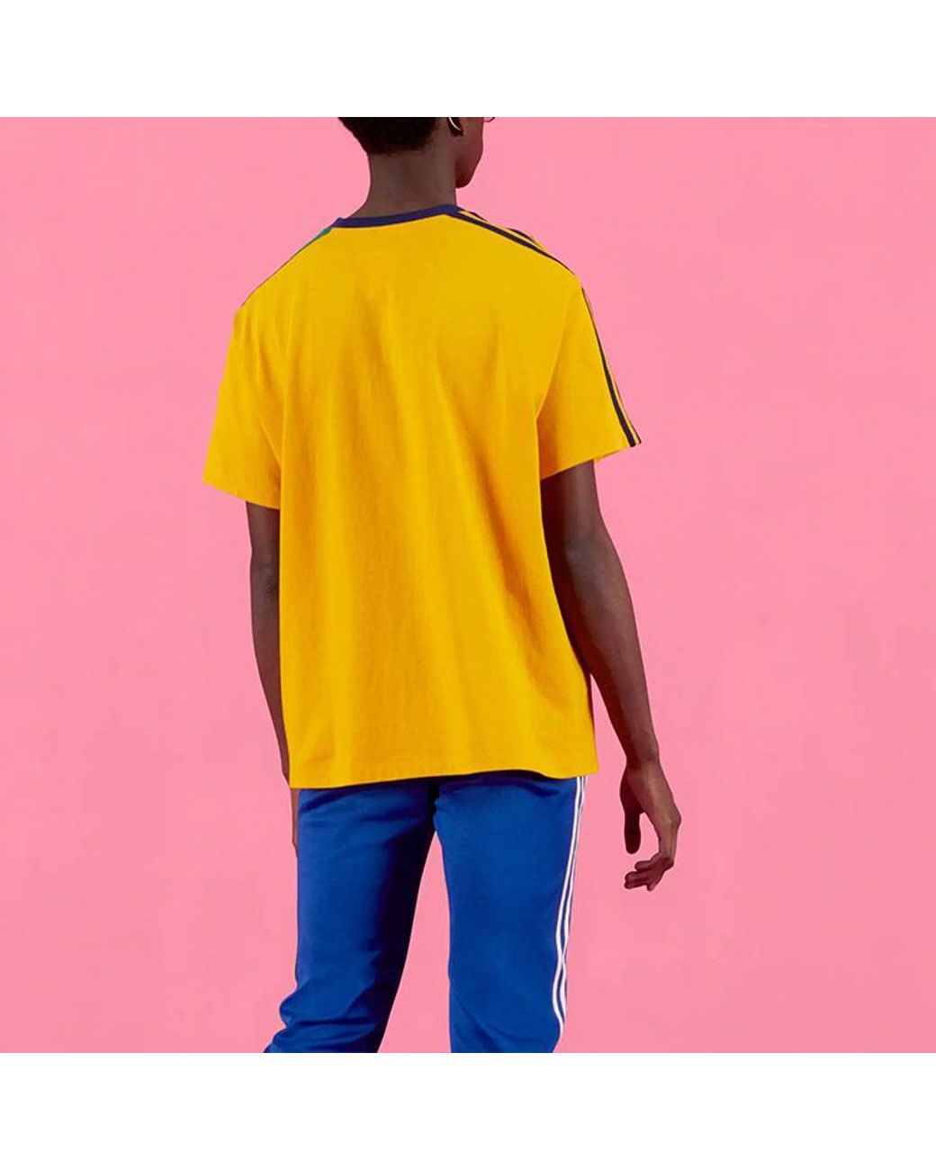 Gucci Yellow X Adidas Cotton Jersey T-Shirt