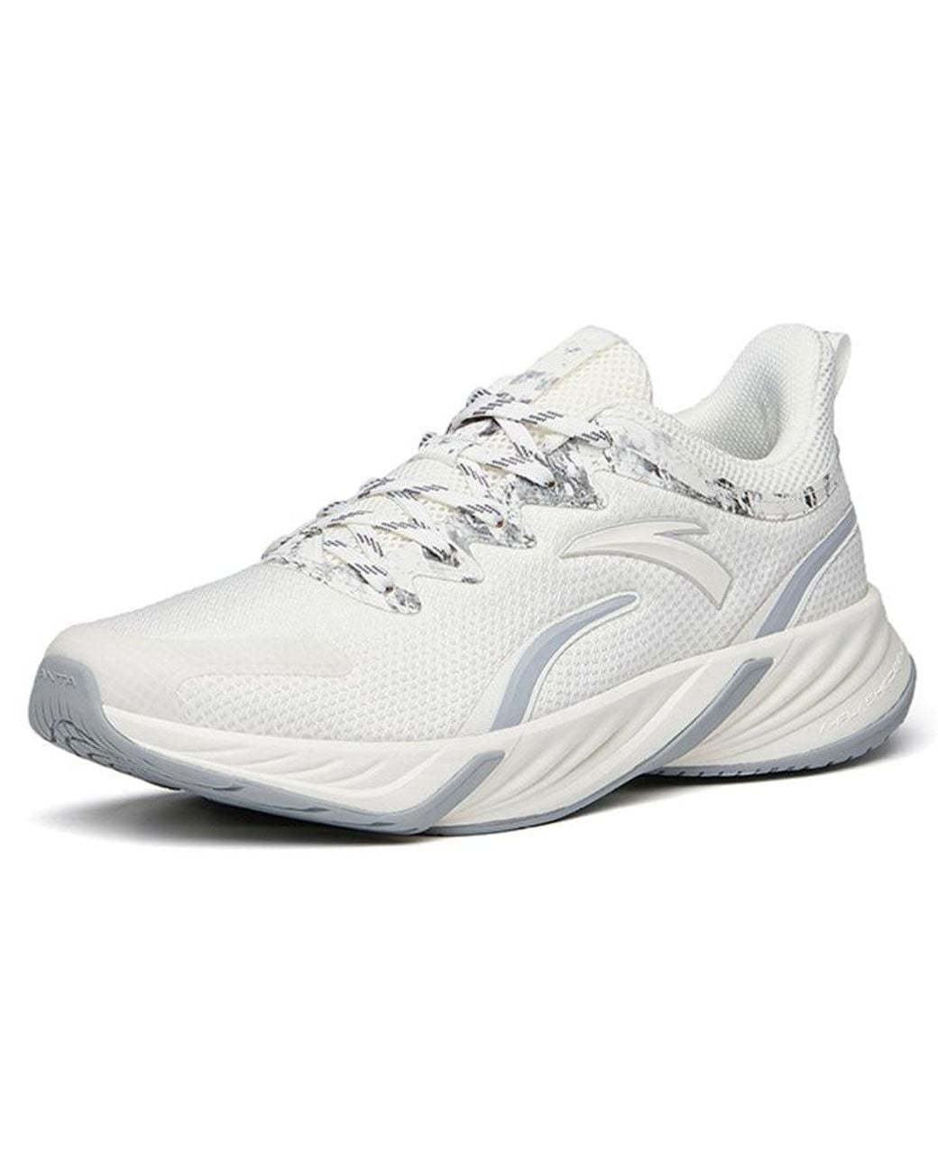 Anta White Running Series Sneakers With Ink Fog' for men