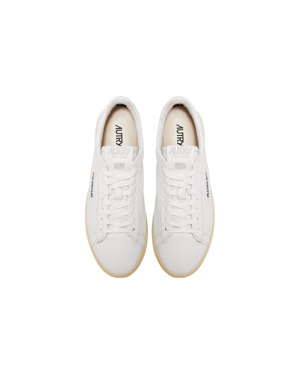 Autry White (Wmns) Dallas Goatskin Low Cream'