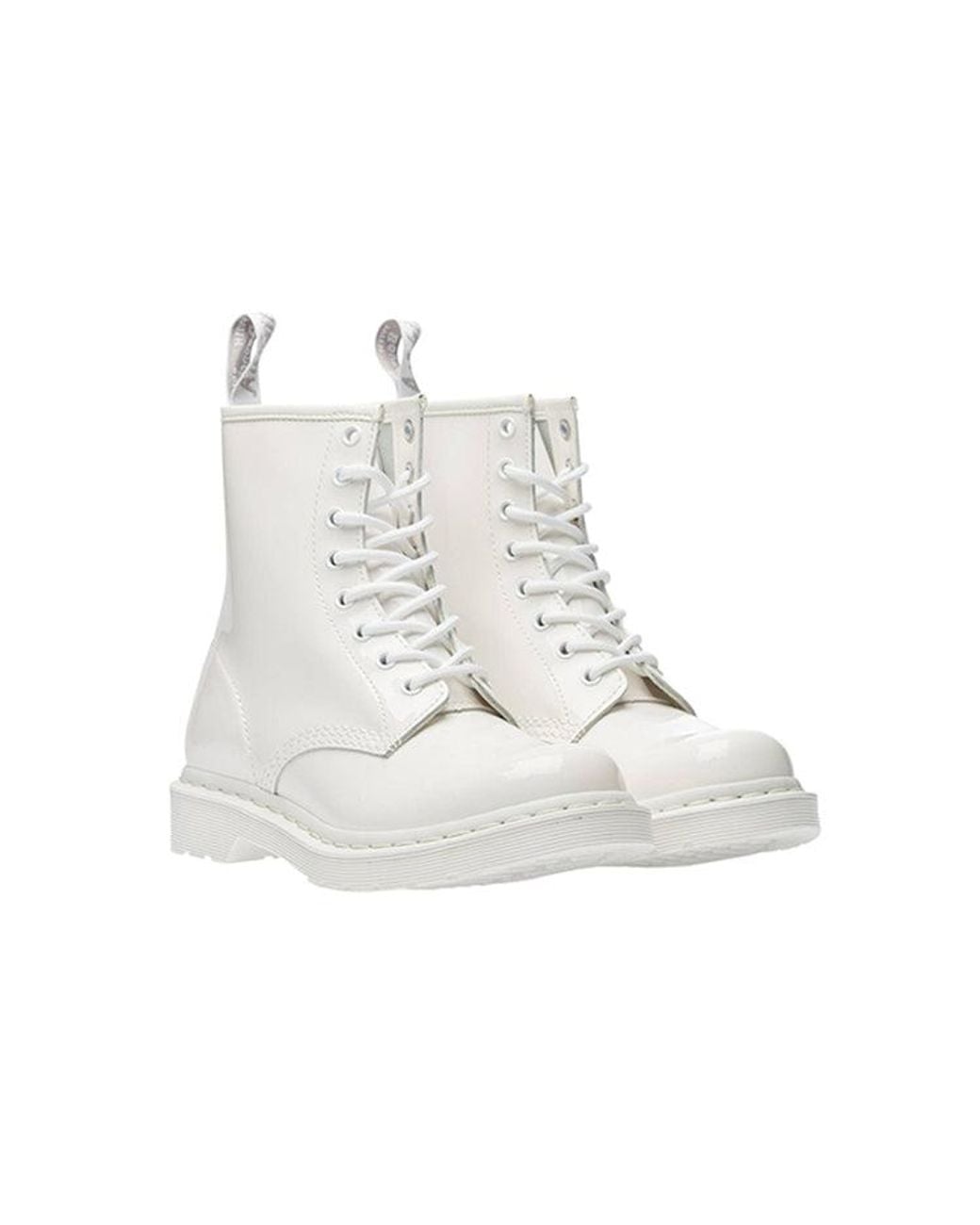 Dr. Martens White (Wmns) 1460 Mono Martin Boots