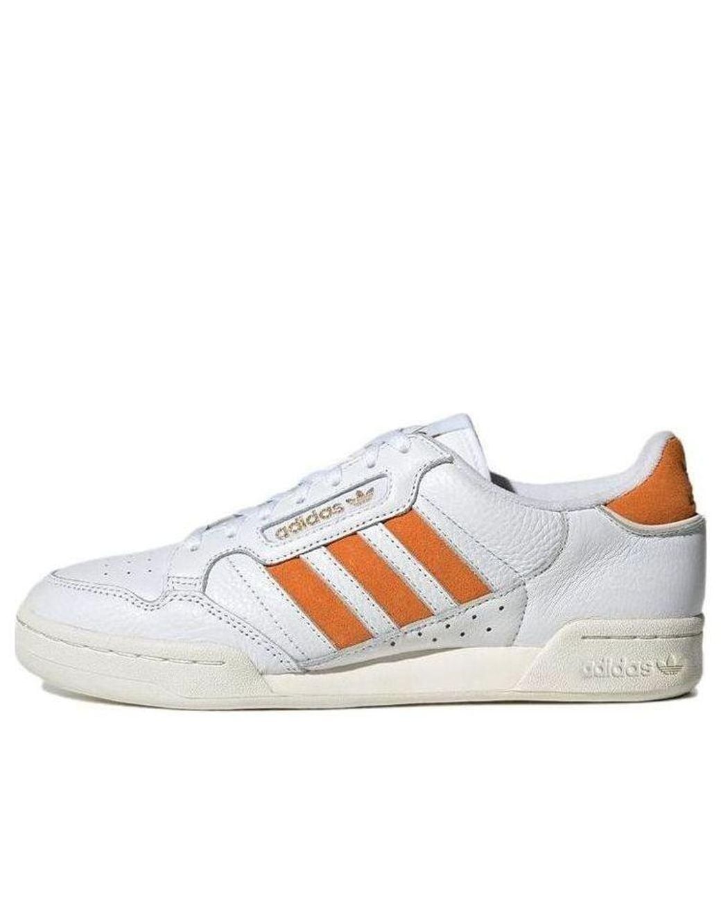 Adidas White Continental 80 Stripes Rush' for men