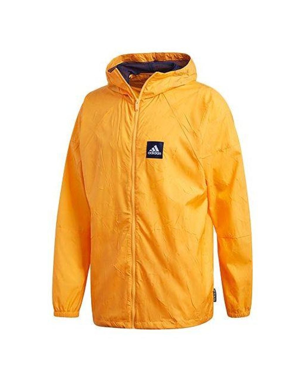 Adidas Orange Wnd Primeblue Jacket for men