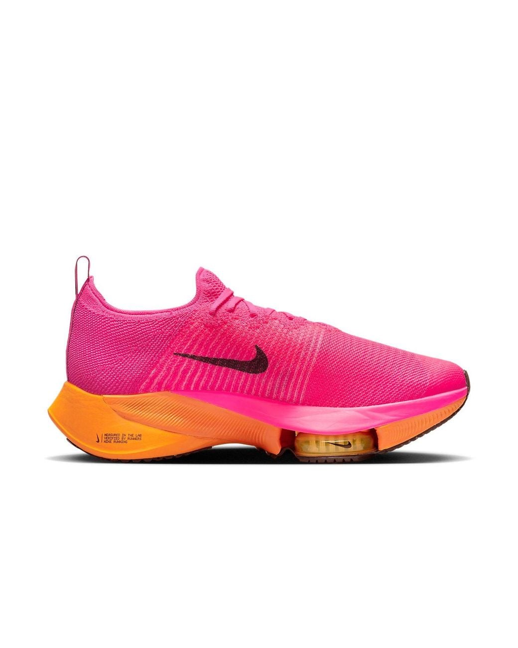 Nike Pink Air Zoom Tempo Next% Flyknit 'Hyper' for men