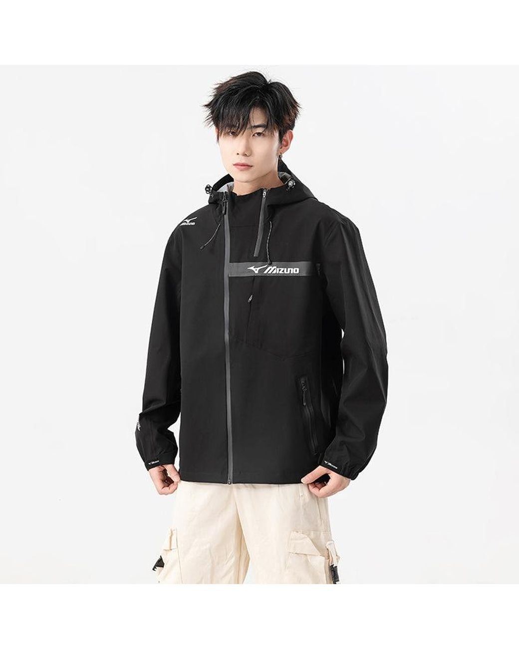 Mizuno Black Outdoor Jacket for men