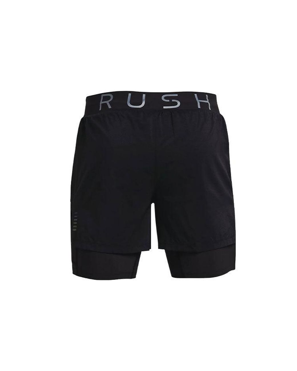 Under Armour Black Rush 2-In-1 Running Shorts for men