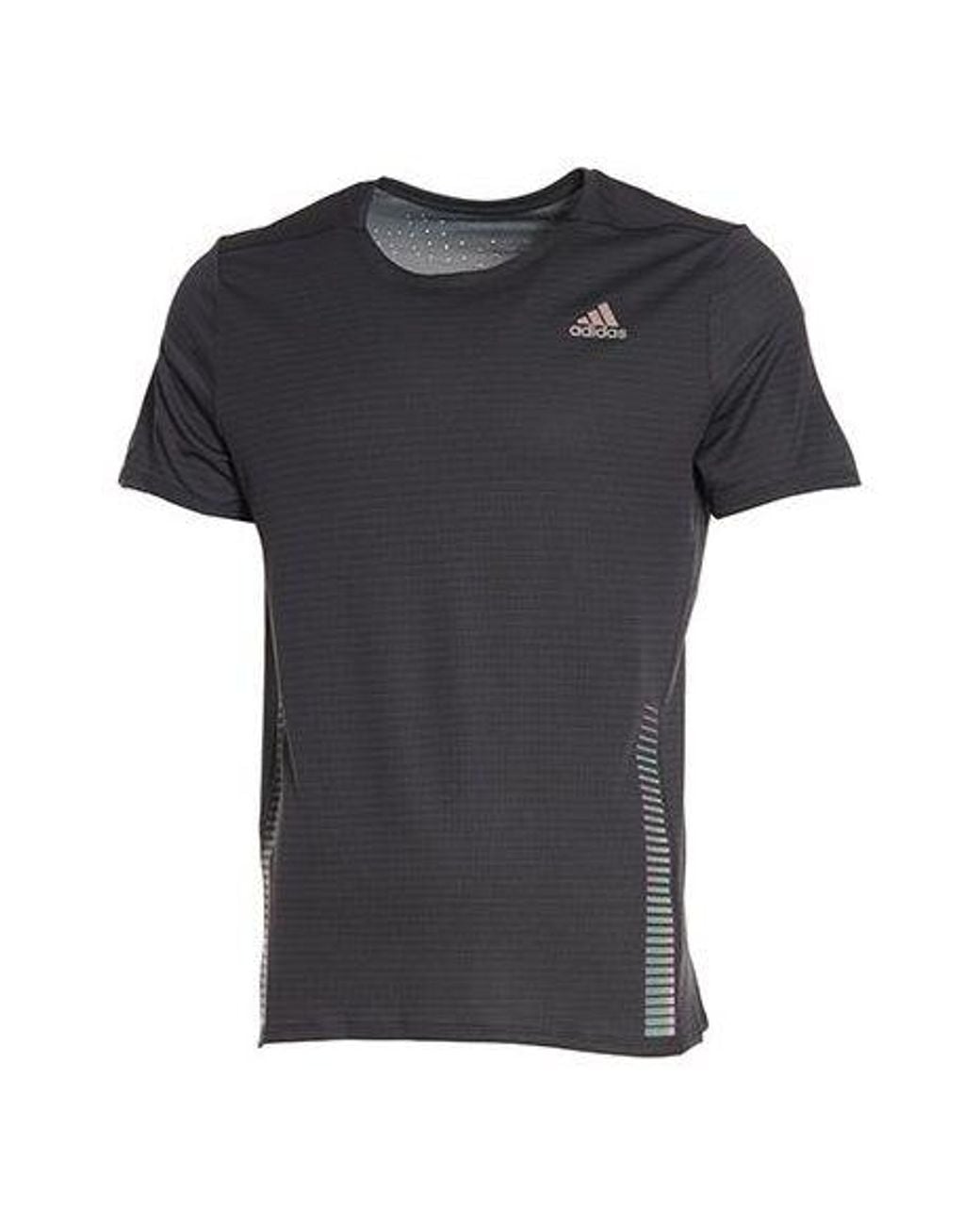 Adidas Black 25/7 Tee Chill Running Sports Short Sleeve for men