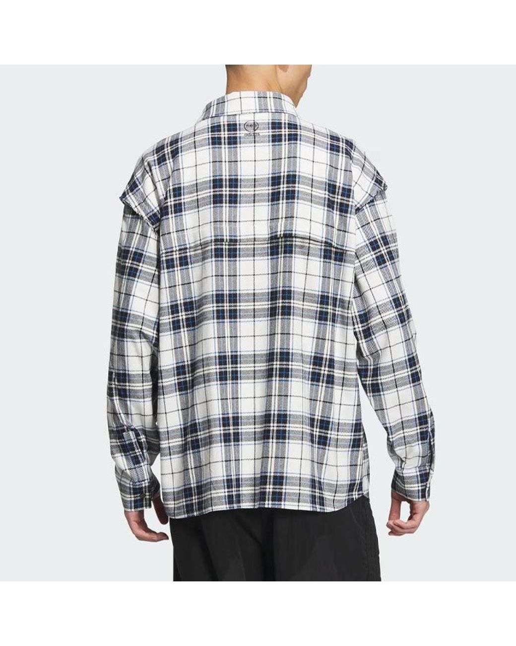 Adidas Blue Neo Casual Detachable Sleeve Shirt for men