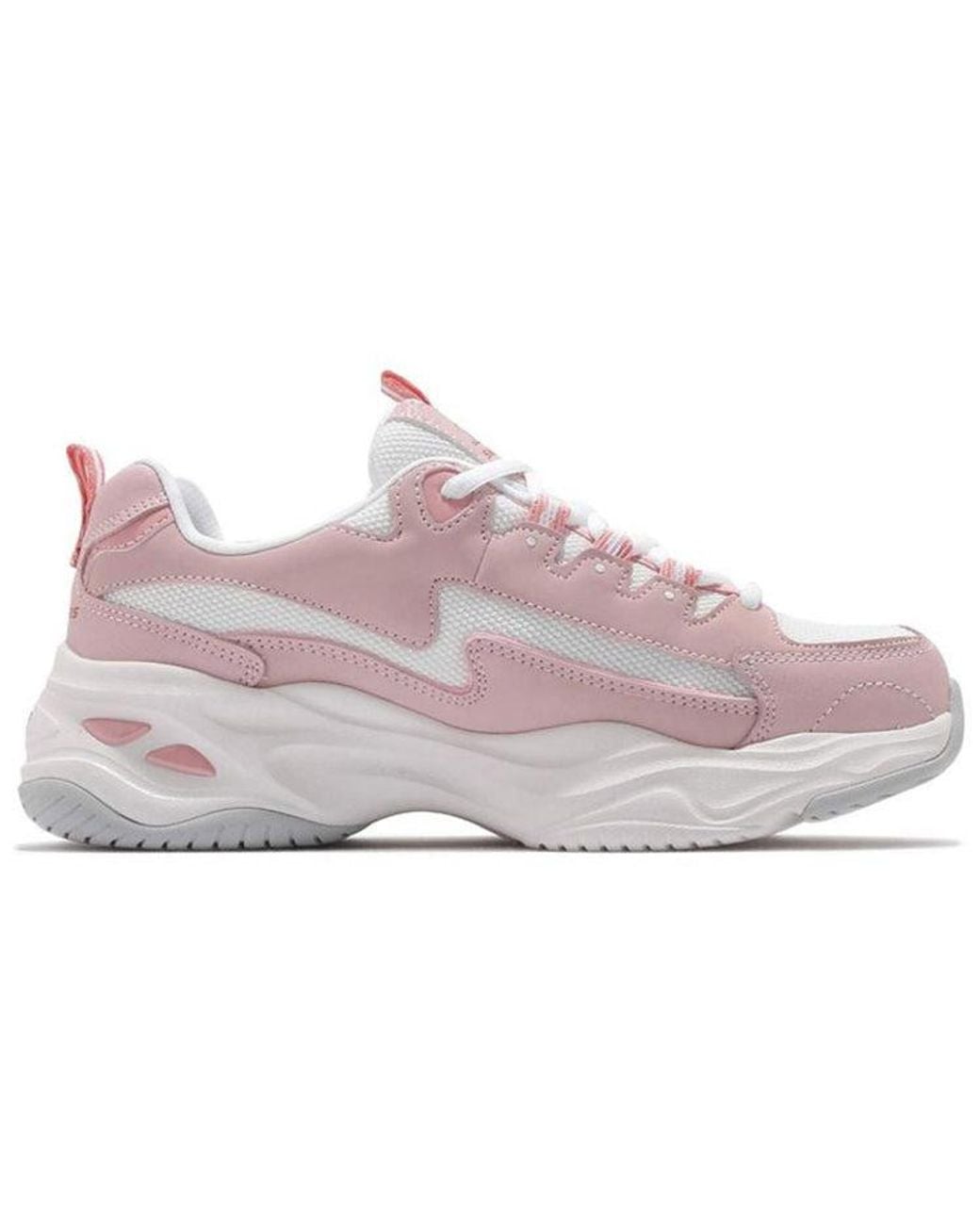 Skechers Pink (Wmns) D'Lites 4.0 Fancy Spirit Low-Tops Sport Shoes