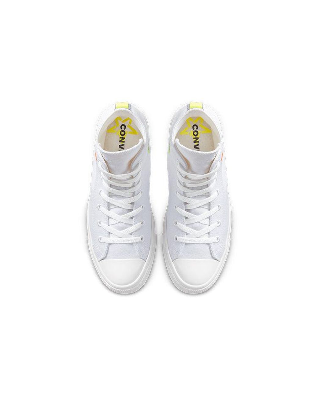 Converse White Chuck Taylor All Star Renew High Lemon Venom' for men