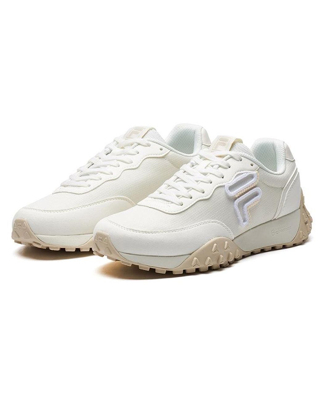 Fila White (Wmns) Pacer Low Top Running Shoes