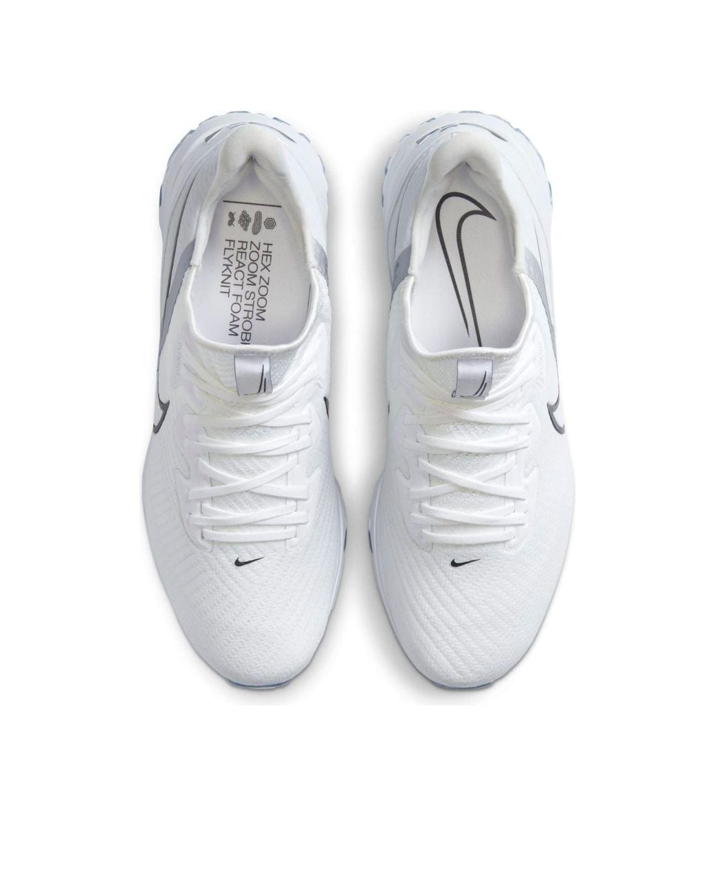 Nike White Air Zoom Infinity Tour Golf Wide Metallic Platinum' for men